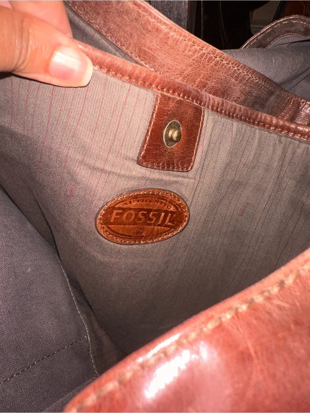 CLOSING SALE Fossil Vintage Leather Laptop Messenger Bag REHAB DELETE 6/30